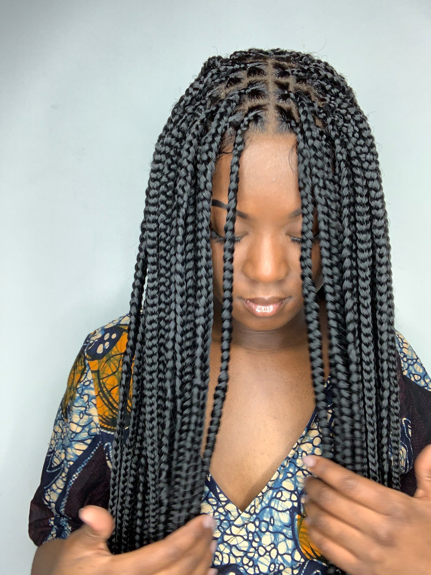 KEVA Knotless Braided Wig